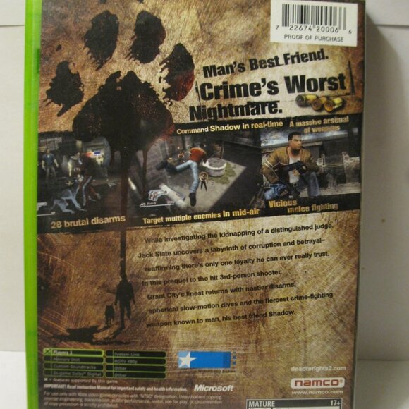 Original Xbox Video Game: Dead to Rights II - Picture 3 of 4